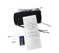 Sunmeit Kit de télécommande pour ventilateur de plafond avec conversion de fréquence, contrôleur de lumière avec récepteur haute tension à 6 vitesses pour lumière de ventilateur de plafond