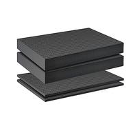 Sunmeit Lot de 4 inserts en mousse pour valises, cubes à outils, tampons en éponge antichoc 40 x 40 x 2 cm/40 x 40 x 5 cm