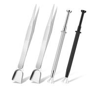 Sunmeit Lot de 4 outils de perçage pour changer de bijoux, ensemble d'outils de préhension de boules de forage à 4 griffes pour support de pierres en diamant pour décoration de gâteaux