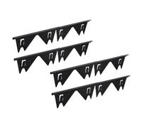 Sunmeit Lot de 4 poêles en acier inoxydable pour couvrir les lacunes du poêle Gamme de remplissage Kit de réglage du poêle Gardes faciles à nettoyer 27,5 pouces