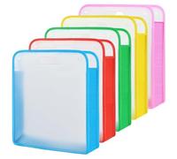 Sunmeit Lot de 5 organiseurs de rangement de papier pour albums de découpe, papier extensible multicolore pour 12 x 12 feuilles, rangement de papier pour albums de découpe