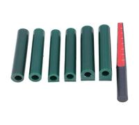 Sunmeit Lot de tubes pour bagues, 6 tailles de tubes à sculpter avec règle de coupe pour coulée de bagues de bijouterie, artisanat, outils de bijoux