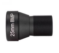 Sunmeit Objectif CCTV HD 4K de 8 MP, M12 de 25 mm, ouverture à faible distorsion, format F1.6, objectif 1/1,8" caméra d'action