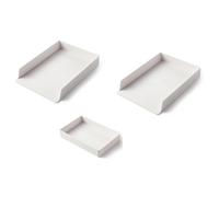 Sunmeit Plateau de rangement empilable pour étagère de bureau, boîte de rangement, plateau