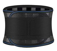 SUNMME Ceinture de Soutien Lombaire pour Le Dos, Coupe-Taille Fine, Ventre, Ventre, Compression réglable, Ceinture chauffante, soulagement de la Douleur, Correction de la Posture (A XL) (Noir XL)