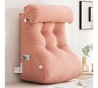 SUNMME Oreiller De Lecture pour Canapé,Coussin De Lecture,Coussin de Dossier,Coussin Lombaire,Coussin Multifonction,Idéal comme Dossier pour Les Livres ou Les Jeux