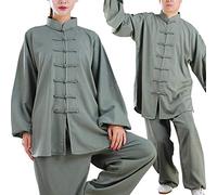 SUNMME Vêtements Uniformes de Tai Chi - Ensembles d'arts Martiaux Chinois Traditionnels pour Hommes et Femmes, vêtements en Coton Kung Fu Shaolin Wing Chun Taekwondo, vêtements d'entraînement