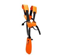 SUNMON 4119 710 9001 Harnais pour désherbeur - harnais pour coupe-herbe, double épaule avec courroie de coupe-herbe résistante en nylon, pour coupe-herbe STHIL FS série KM (orange)