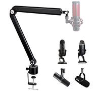 SUNMON Bras de Microphone pour HyperX QuadCast, Support de Microphone Rotatif à 360°, Pied de Microphone en Métal pour HyperX QuadCast