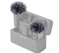 SUNMON Lot de 2 Bonnettes Anti-Vent pour Micro DJI, Filtre Anti-Pop Mousse pour Microphone Sans Fil DJI, Housse Coupe-Vent en Mousse, Réduction du Bruit, Protections pour Microphone DJI