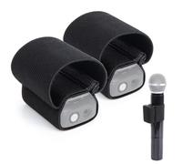 SUNMON Lot de 2 DJI Housse de Protection Elastique pour Micro, Conception à Double Trou, Microphone Universel avec Etui, Convient aux DJI Microphones à Main