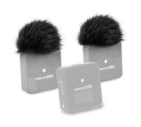 SUNMON Lot de 2 filtres anti-pop en fourrure pour microphone Rode Wireless Go 2, pour Rode Wireless Pro/Wireless ME/VideoMic Pro Fluff Pare-brise pour réduction du bruit de fond et vent