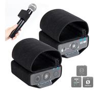 SUNMON Lot de 2 manchons élastiques pour microphone à main Rode Wireless Go 2, Pro/ME - Accessoires pour discours, caméra d'entrevue, microphone portatif de mariage