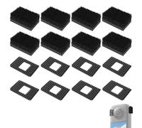 SUNMON Lot de 8 manchons à vent pour appareil photo Insta360 X3/X4, microphone, pare-vent, appareil photo, microphone, pare-brise, pour réduire le bruit du vent