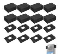 SUNMON Lot de 8 manchons à vent pour Insta 360 X4/X3, réduction du bruit et coupe-vent en mousse pour caméra d'action Insta360 noire