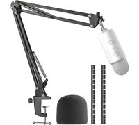SUNMON Pied de Microphone Blue Yeti - Bras de Micro pour Blue Yeti USB/X, Adaptateur de Vis 3/8 à 5/8 Pouce, Gaine de Câble et Bonnette en Mousse pour Micro
