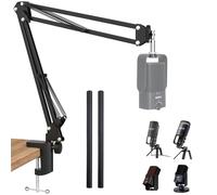 SUNMON Rode NT-USB Bras de micro - Bras de micro pour RODE NT-USB/NT-USB+/NT-USB Mini et la plupart des microphones, bras de ciseaux réglable avec adaptateur de 0,95 cm à 1,6 cm SUNMON