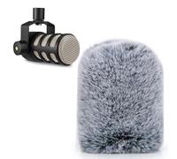SUNMON Rode PodMic Filtre Anti-Pop, Housse de Micro en Fourrure pour Réduction du Vent et du Bruit, Bonnette Anti-Vent en Mousse Compatibles avec Rode PodMic