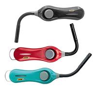 sunmondo® Bic Stab Lot de 3 bâtons flexibles pratiques dans les couleurs : noir, rouge, bleu, tige flexible pour régler et allumer chaque bougie, cheminée, barbecue