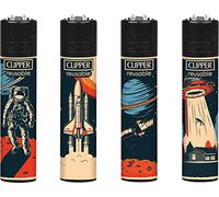 sunmondo Clipper Lot de 4 briquets (espace)
