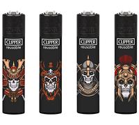 sunmondo Clipper Lot de 4 briquets Motif crânes 22
