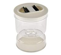Sunn Pot de Cornichons Distributeur Sec et Humide Cornichons et Olives Sablier RéCipient pour Organisateur de SéParateur de Cuisine à Domicile