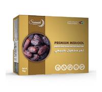 Sunnah Shop® Dattes Medjool Jumbo 1KG de Palestine - Medjoul Premium | Dattes royales sucrées au miel issues de la récolte fraîche | Goût unique de caramel | 100% Naturel | SANS additifs | Végétalien
