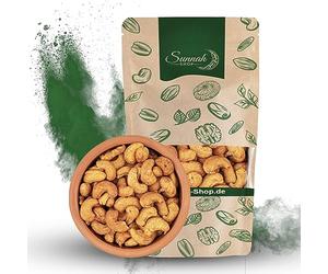 Sunnah Shop® Noix de cajou Pikant 500 g | Noix de cajou grillées et salées avec du piment | Idéal comme collation pour les étudiants, ou comme ingrédient épicé dans de nombreux plats.
