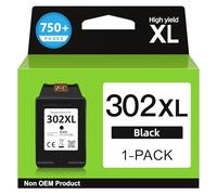 Sunnieink Cartouche 302 XL Noir, 302XL Remplacement pour Cartouche d'encre HP 302, Cartouche Imprimante 302 XL pour OfficeJet 3831 5232 4650 4658 5230 DeskJet 3630 3636 3639 Envy 4524 4527