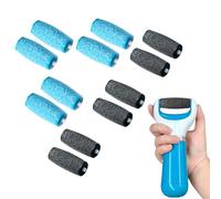 SUNNIFLY 12 Pcs Accessoires Compatibles avec les Râpes pour Rouleau Scholl Pied, Conçus pour éliminer les Callosités et les Durillons afin D'assurer un soin Efficace des Pieds,Deux Niveaux de Rugosité