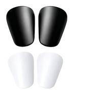 SUNNIFLY 2 Paires de Protege Tibia Foot Enfant, 9,5 x 6 cm, Adaptés aux Hommes, Femmes et Adolescents (Noir + Blanc)