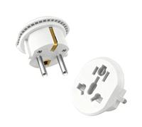 SUNNIFLY 2 Pcs Adaptateur Prise Anglaise，Adaptateur Prise Universelle，UK vers France, Allemagne, Espagne, Autriche, Pays - Bas, Italie
