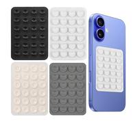 SUNNIFLY 4 Pièces Ventouse Téléphone Portable, Coque Ventouse pour Téléphone Portable,Détachable avec Support Adhésif，Convient à Tous Les Modèles de Téléphones Portables