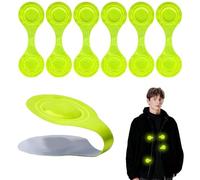 SUNNIFLY 6 Bandes Réfléchissantes Magnétiques, Réflecteurs pour Sac à Dos de 5 × 15 cm Adaptés aux Enfants, Poussettes, Vêtements, Cartables, Colliers pour Chiens, etc.