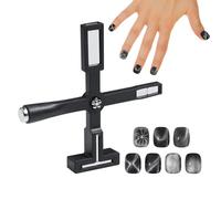 SUNNIFLY Aimant Cat Eyes Ongles, Outil de Manucure Bricolage Multifonctionnel 5 en 1 Aimant Ongle, Effet œil de Chat 3D avec étui de Protection en Silicone