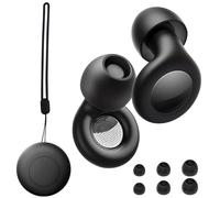 SUNNIFLY Bouchons d’oreille Anti-Bruit,Bouchons d’oreille pour Dormir, 30dB Noise Reduction, Reusable, for Anxiety, Concerts, Libraries, etc. (Noir)