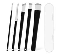 SUNNIFLY Kit Pedicure Professionnel，5 PCS Scalpel Pedicure,Kit en Acier Inoxydable Pedicure pour Pied Avec Boîte de Rangement pour Pédicure, Peau Morte, Callosités, Manucure, etc.