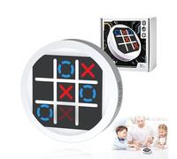 SUNNIFLY Morpion Electronique，3 Modes de Console Puzzle, Tic Tac Toe pour Les Fêtes de Famille, Les Jeux Quotidiens, Le Camping, Les Cadeaux d'anniversaire (Blanc)