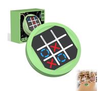 SUNNIFLY Morpion Electronique，3 Modes de Console Puzzle, Tic Tac Toe pour Les Fêtes de Famille, Les Jeux Quotidiens, Le Camping, Les Cadeaux d'anniversaire (Vert)