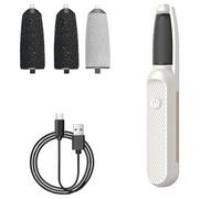 SUNNIFLY Rapeuse Pied électrique，Soin des Pieds pour Hommes et Femmes，Vitesse Réglable en 3 Vitesses，Design étanche avec 3 Têtes de Gommage Remplaçables pour Exfolier，Callosités