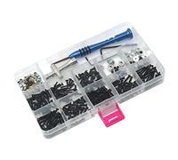 SunniMix Métal RC Vis Kit de Réparation Vis Boîte à Outils Assortiment Set Matériel Attaches pour 1/10 1/12 1/16 Série Complète RC Voitures camions sur