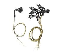 SunniMix Mini kit d'éclairage de Train Miniature Miniatures Appliques murales Post Architecture modèle Jardin Micro Paysage ferroviaire scènes décor - Hauteur 2.5cm