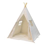 SUNNY Alba Tente Tipi pour Enfants en Crème | Tente de Jeu avec Tapis pour l’intérieur/Chambre | 120x120 cm