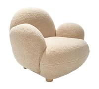 Sunny Bibi Fauteuil pour Enfant en Tissu Teddy, Beige | Chaise Enfant avec Accoudoirs, pour la Salle de Jeux ou à la Chambre, 55 x 66 x 54 cm, à partir de 3 ans, Poids Max. 100 kg