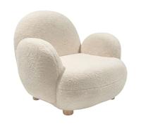 Sunny Bibi Fauteuil pour Enfant en Tissu Teddy, Crème | Chaise Enfant avec Accoudoirs, pour la Salle de Jeux ou à la Chambre, 55 x 66 x 54 cm, à partir de 3 ans, Poids Max. 100 kg