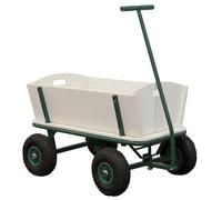 Sunny Billy Chariot de Jardin, Bois - Vert - 94x61x97cm/100 Kilos Max | Chariot pour Jardin, Chariot Jardin 4 Roues | Chariot de Plage, Chariot pour la Plage, Charette de Plage-