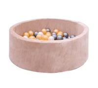 SUNNY Boaz Piscine à Balles Beige avec 200 balles | Piscine a Balles Bebe à partir de 2 Ans | Piscine a Boules, Polyéthylène PE 100% sans BPA | Piscine a Boule Bebe 30cm x 90cm