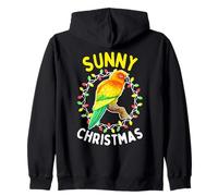 Sunny Christmas Conure Amusante Oiseau Tropical Vacances Sweat à Capuche
