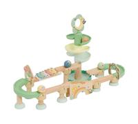 Sunny Circuit De Billes Pour Bébé - Vert Pastel | Jouets en Bois avec Xylophone et Tour Spirale - 4 Billes Incluses | Jouets Montessori