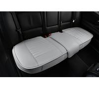 Sunny color Housses de siège arrière de Voiture en Cuir synthétique Respirant et Dessous antidérapant - Universel pour 4 Saisons (Gris, 154,9 x 50,8 cm)